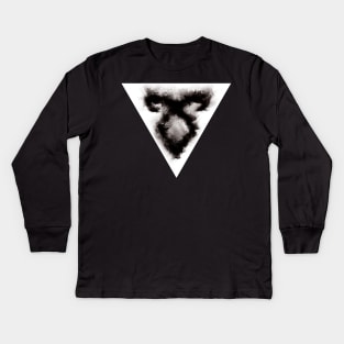 Shadowhunters rune / The mortal instruments - sand explosion with triangle (black) - Parabatai - gift idea Kids Long Sleeve T-Shirt